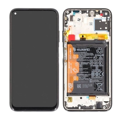 Picture of Original LCD Complete With Frame and Battery for  Huawei P40 Lite 2020 (Service Pack) 02353KFV- Color: Breathing Crystal