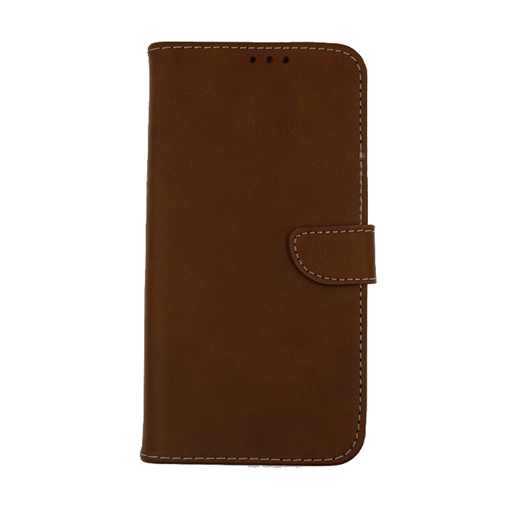 Picture of Leather Book Case with Clip for Samsung A426B Galaxy A42 - Color: Brown