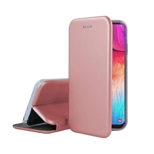 OEM Θήκη Βιβλίο Smart Magnet Elegance Book για Huawei Y6P 2020 - Χρώμα: Χρυσό Ροζ