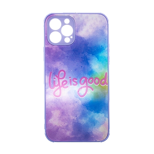 Picture of Silicone Back Cover For Iphone 12 Pro 5G - Color: Colorful Purple