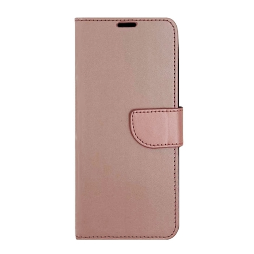 Θήκη Βιβλίο / Leather Book Case with Clip για iPhone 7 Plus /8 Plus - Χρώμα: Χρυσό Ροζ