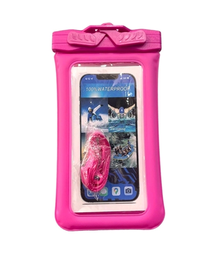 Αδιάβροχη Θήκη για Κινητά Smartphones / Waterproof Phone Case εως 7" - Χρώμα: φούξια