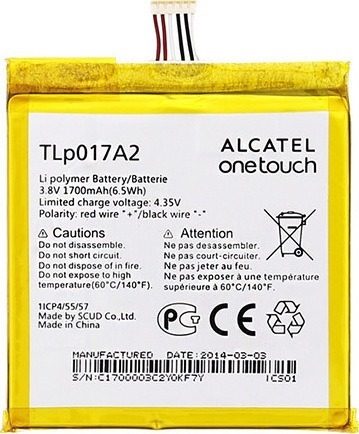 Μπαταρία Alcatel TLp017A2 για 6012D/6012/6015X/6016X - 1700 mAh