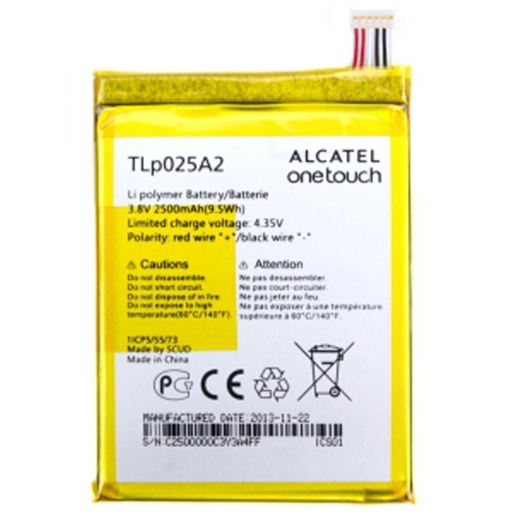 Μπαταρία Alcatel TLP025A2 για TCL Idol X/S960 Alcatel One Touch Scribe HD OT-8000D OT 8008D - 2500 mAh