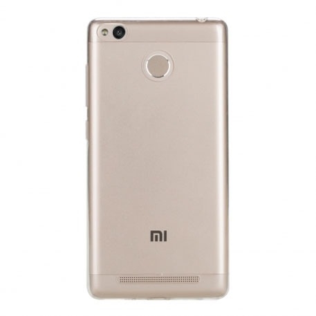 Θήκη Πλάτης Σιλικόνης για Xiaomi Redmi 3 Pro - Χρώμα: Διάφανο