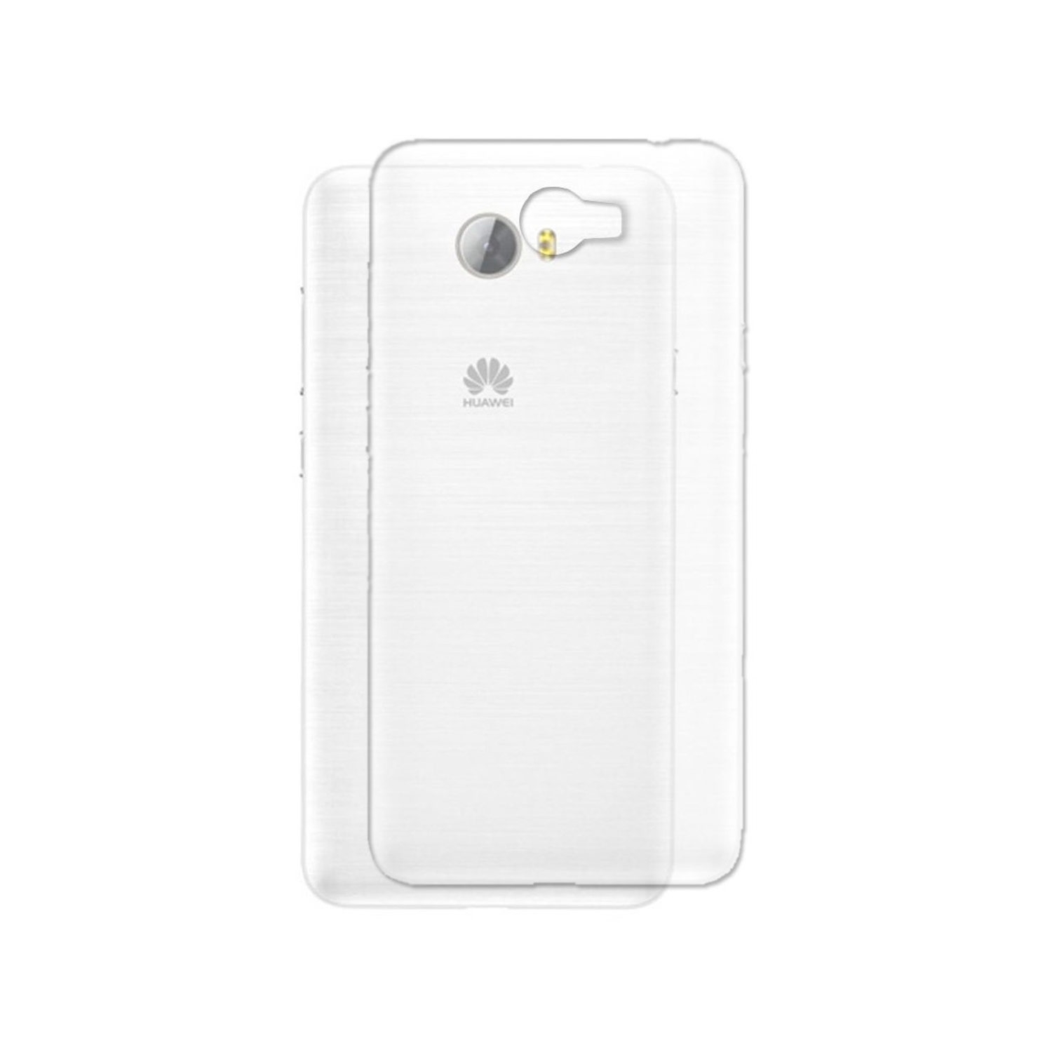 Θήκη Πλάτης Σιλικόνης για Huawei Y5 2017/Y5 III/Y5 3 - Χρώμα: Διάφανο