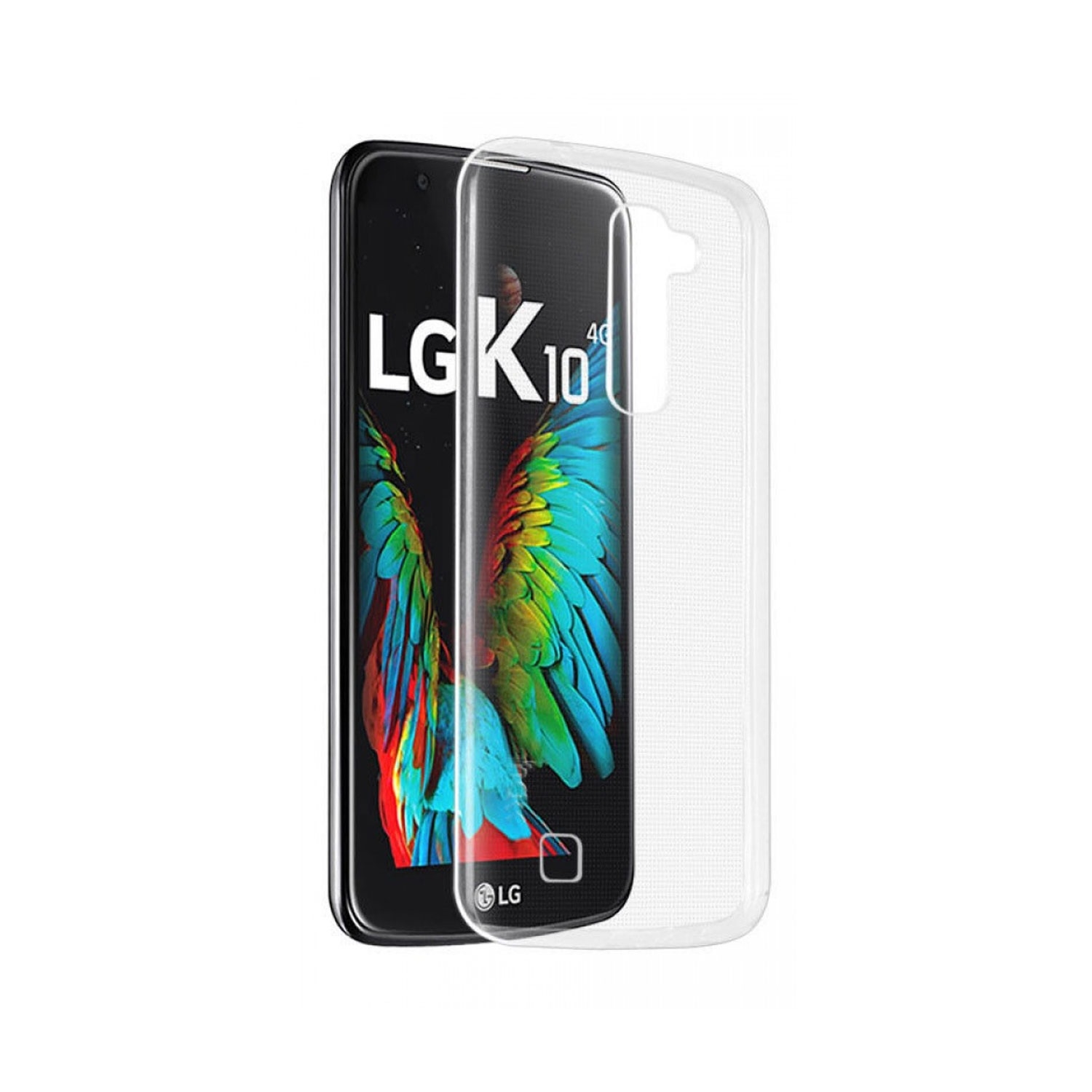 Θήκη Πλάτης Σιλικόνης για LG (K420N) K10 - Χρώμα: Διάφανο