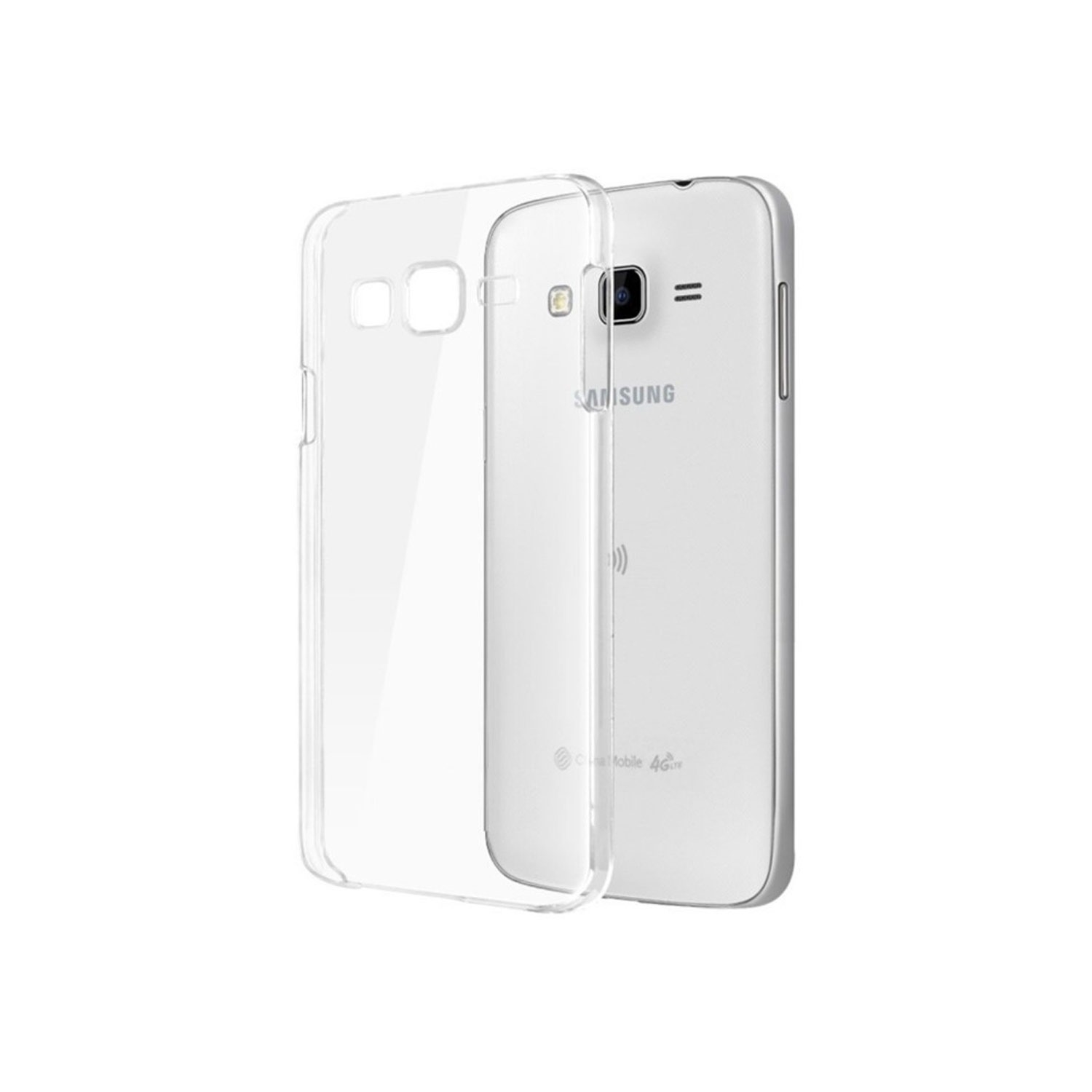 Θήκη Πλάτης Σιλικόνης για Samsung J320F Galaxy J3 2016 - Χρώμα: Διάφανο
