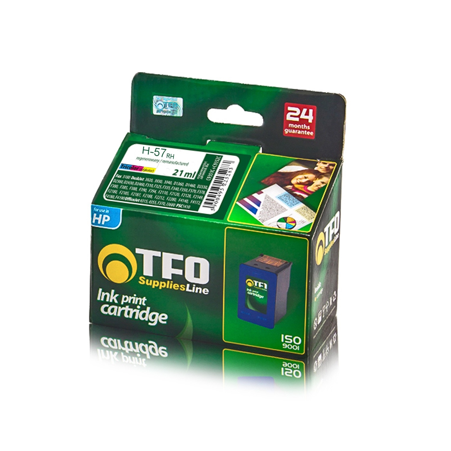 Ink print cartridge H-57RH TriColor 21ml -TFO
