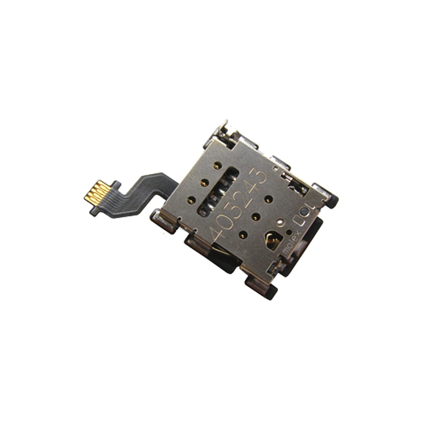 Καλωδιοταινία με Επαφή κάρτας Sim για το HTC One M8 SIM Card Reader Contact with Flex Cable