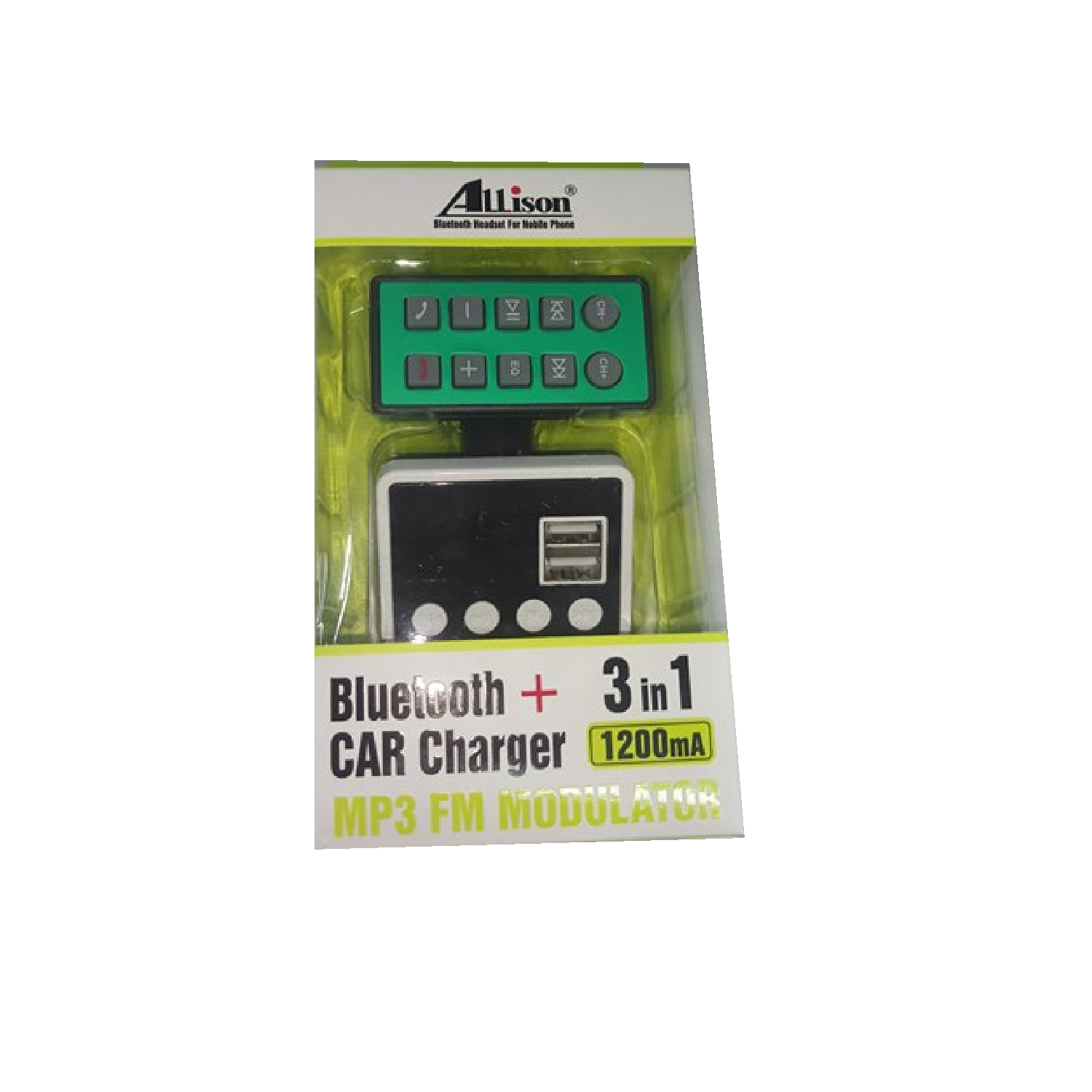 Allison Transmitter ALS-A862 Bluetooth and Car Charger 1.2mA and MP3 FM Modulator