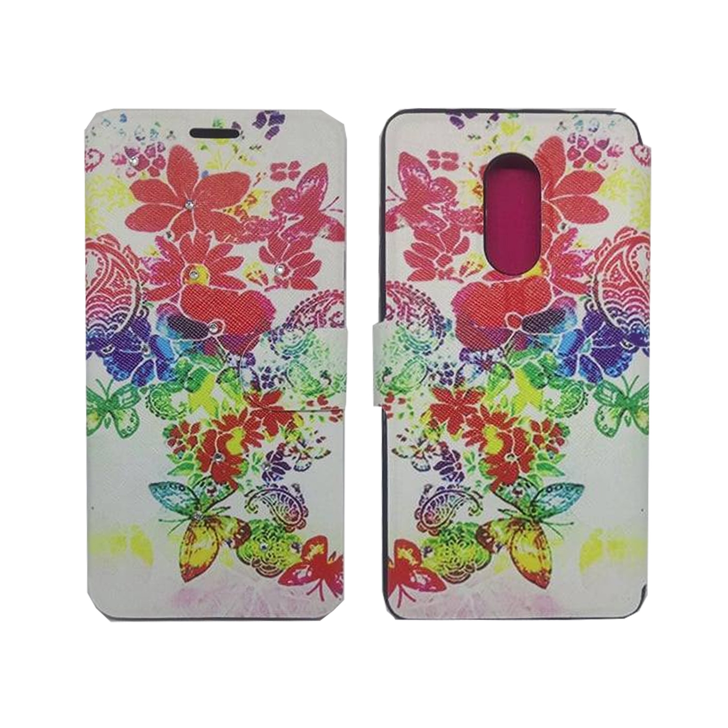 Θήκη Βιβλίο Butterflies Design για Xiaomi Redmi Note 4