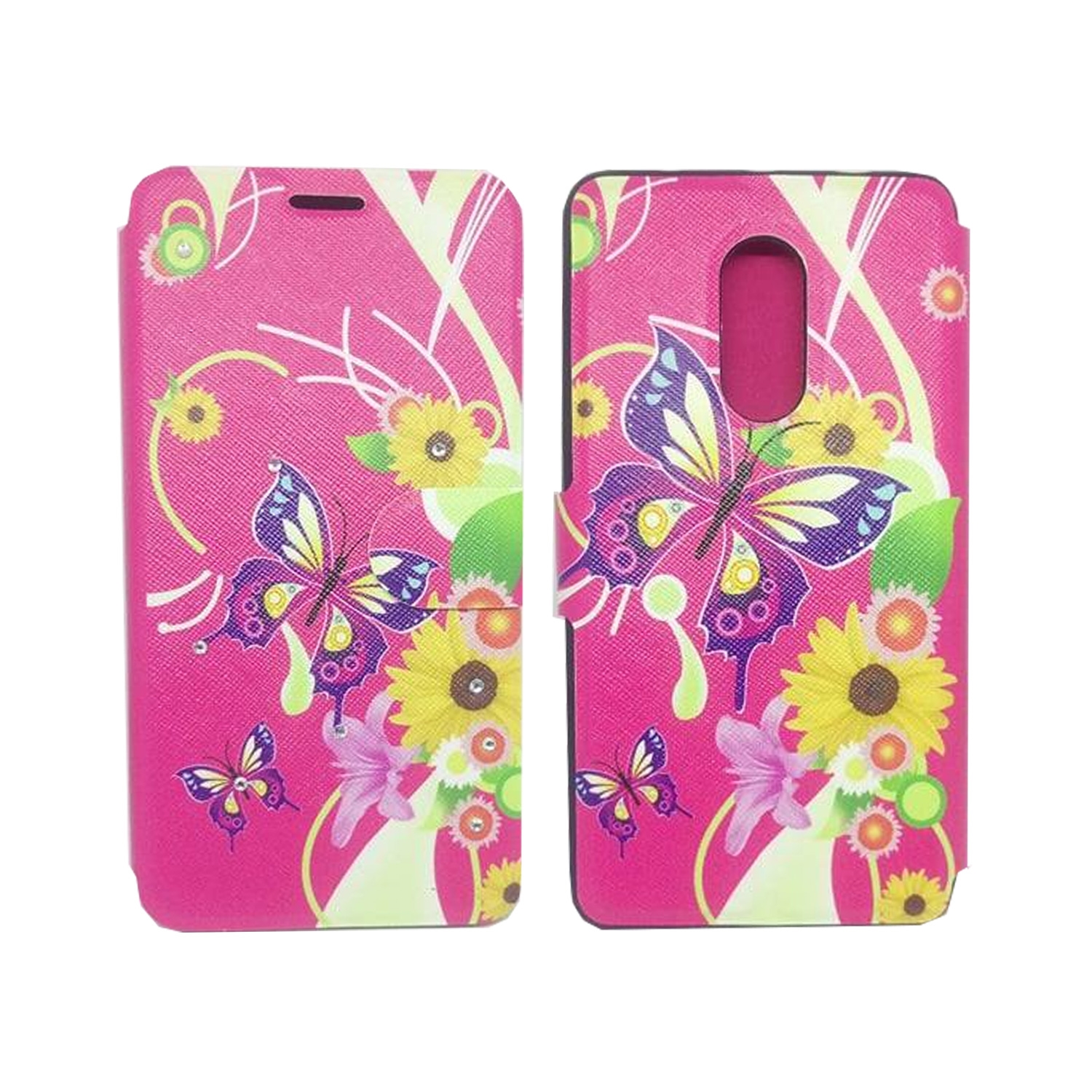 Θήκη Βιβλίο Butterflowers Design για Xiaomi Redmi Note 4