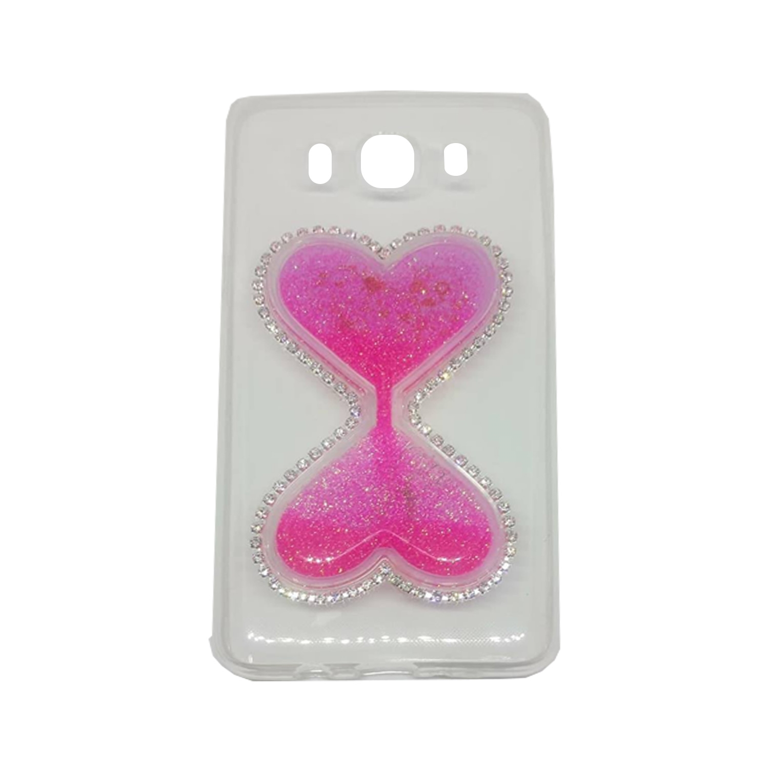 Θήκη Πλάτης Σιλικόνης Hourglass Liquid για Samsung J510F Galaxy J5 2016 - Χρώμα: Φούξια