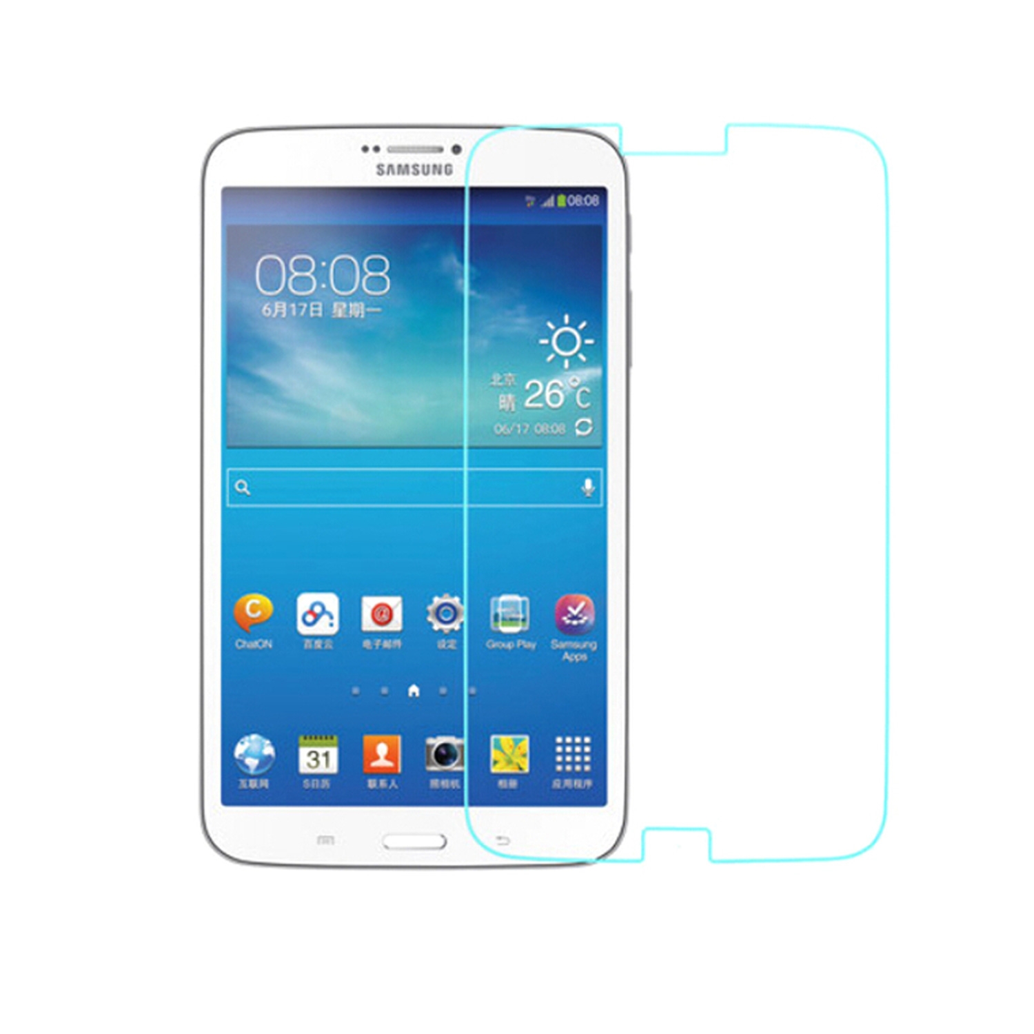Προστασία Οθόνης Tempered Glass 9H 0.3mm για Samsung Galaxy T310/T311/T315 Tab 3 8.0