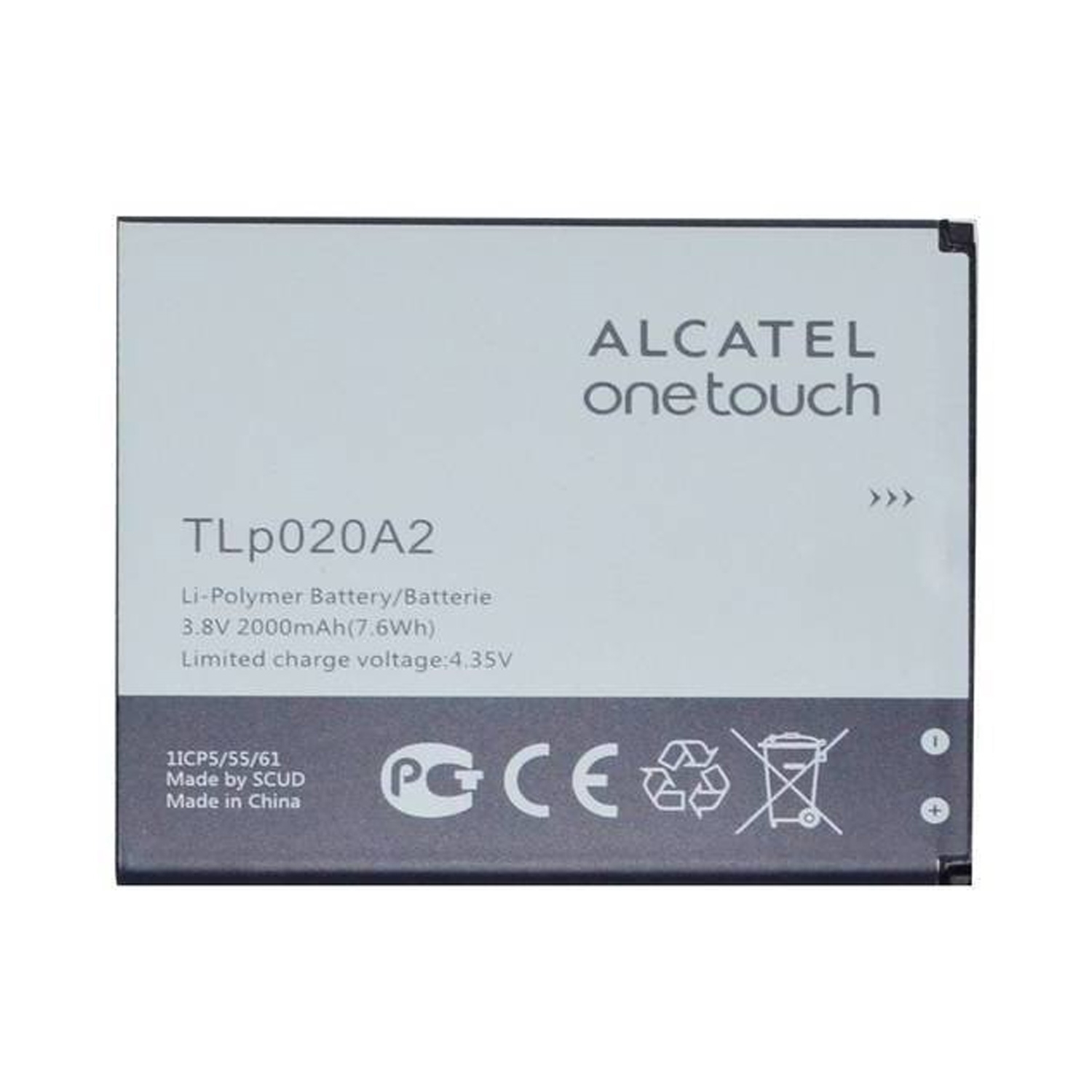 Μπαταρία Alcatel TLp020A2 για One Touch Pop S3/OneTouch Pop Star - 2000 mAh