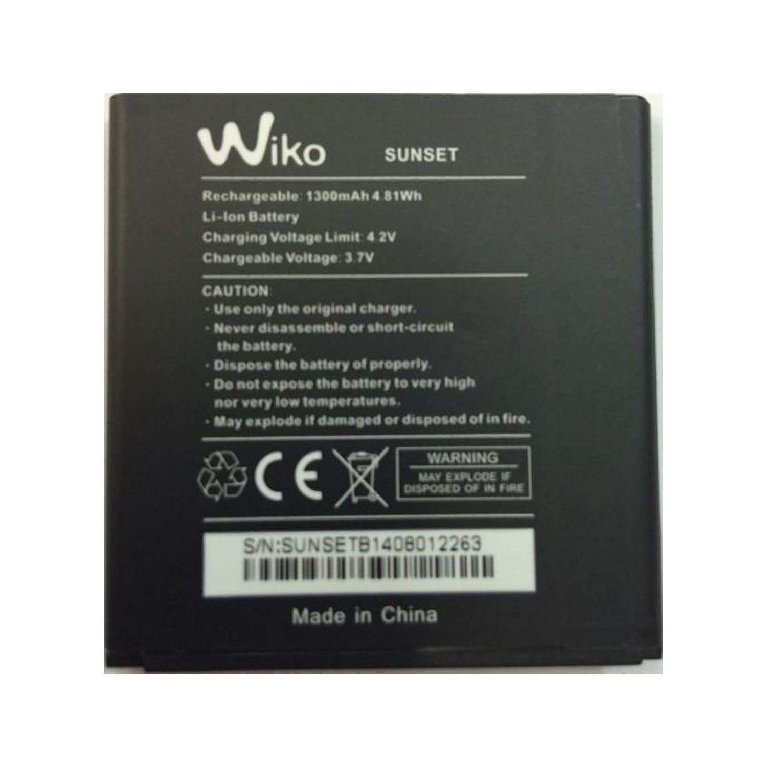 Μπαταρία Wiko για Sunset, Sunset 2 1300 mAh