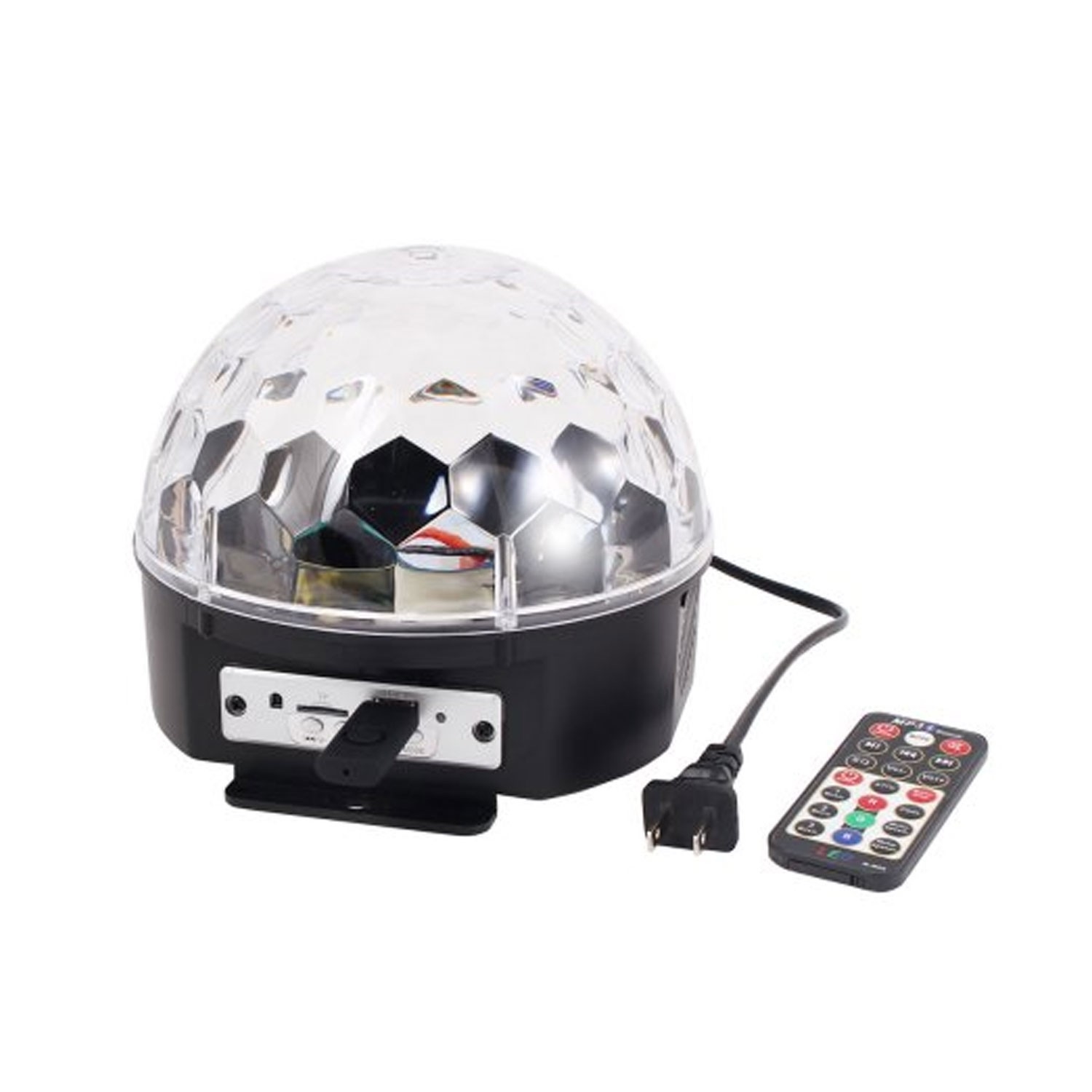 ARTLIGHT ALB168 ΦΩΤΙΣΤΙΚΟ ΜΙΣΗ ΜΠΑΛΑ ΜΕ LED Magic Crystal Ball ΑΚΤΙΝΕΣ 6X3W USB REMOTE