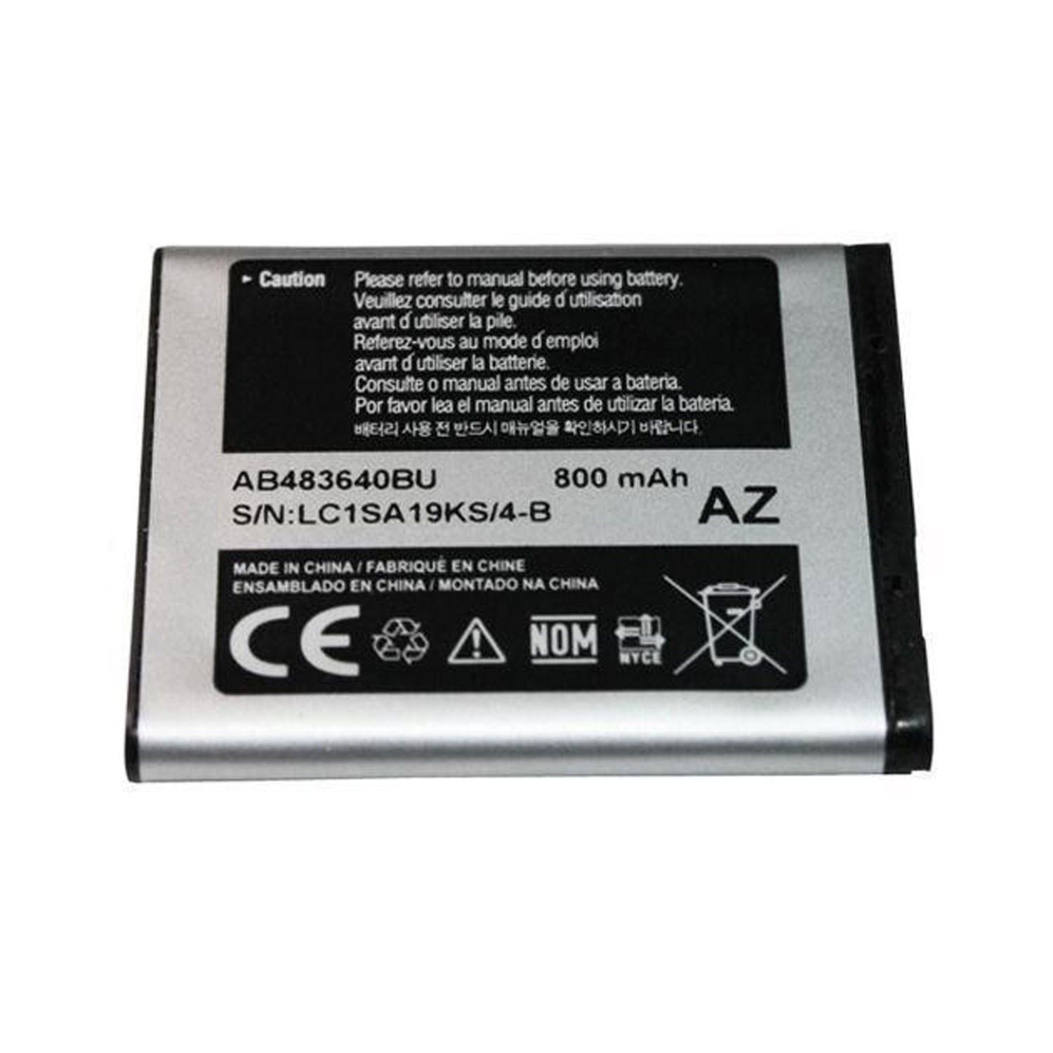 Μπαταρία Compatible για Samsung AB483640BU για C3050 Stratus J600, J608, J750, C3050, C3053, M600, B3210 - 800 mAh