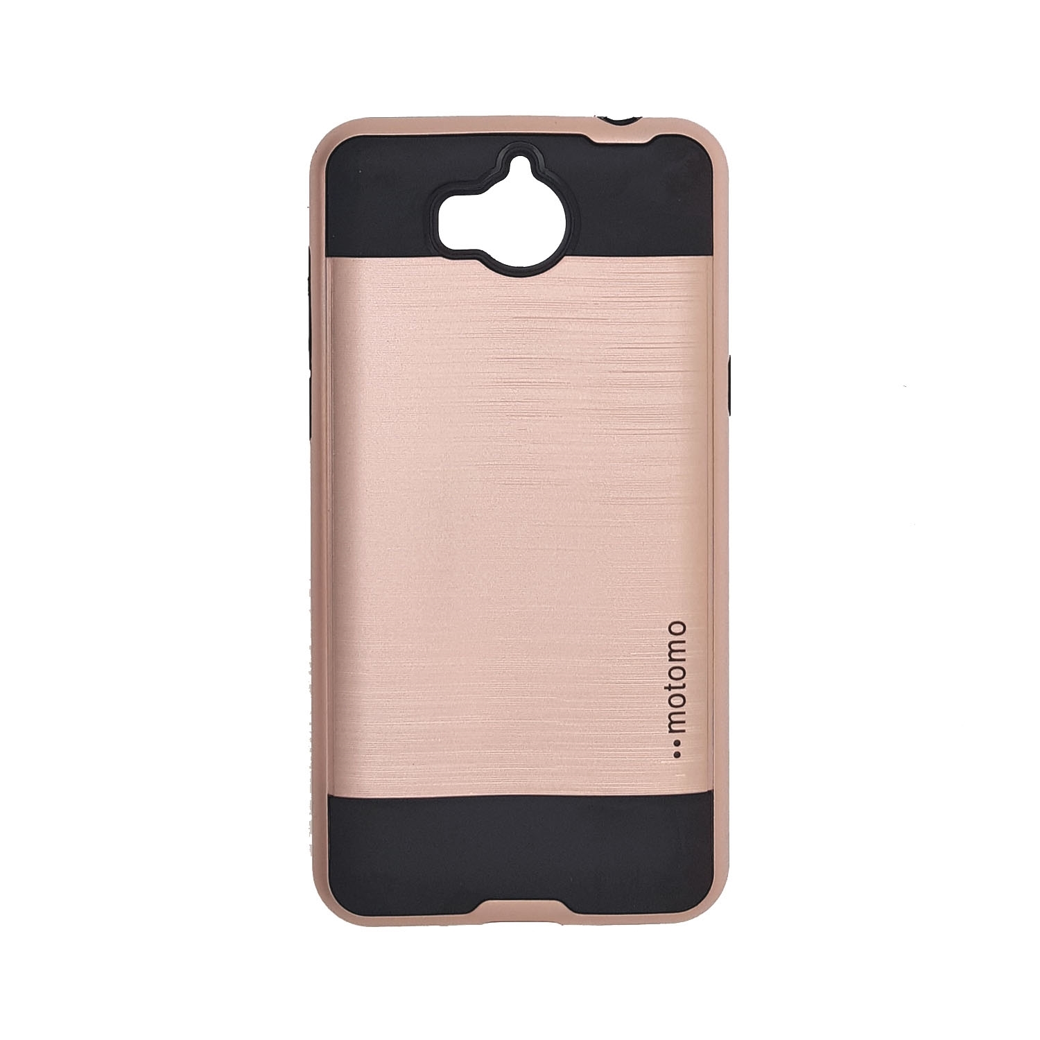 Θήκη Motomo Slim Aluminium για Huawei Y5 2017/Y5 III/Y5 3/Y6 2017 - Χρώμα: Χρυσό Ρόζ