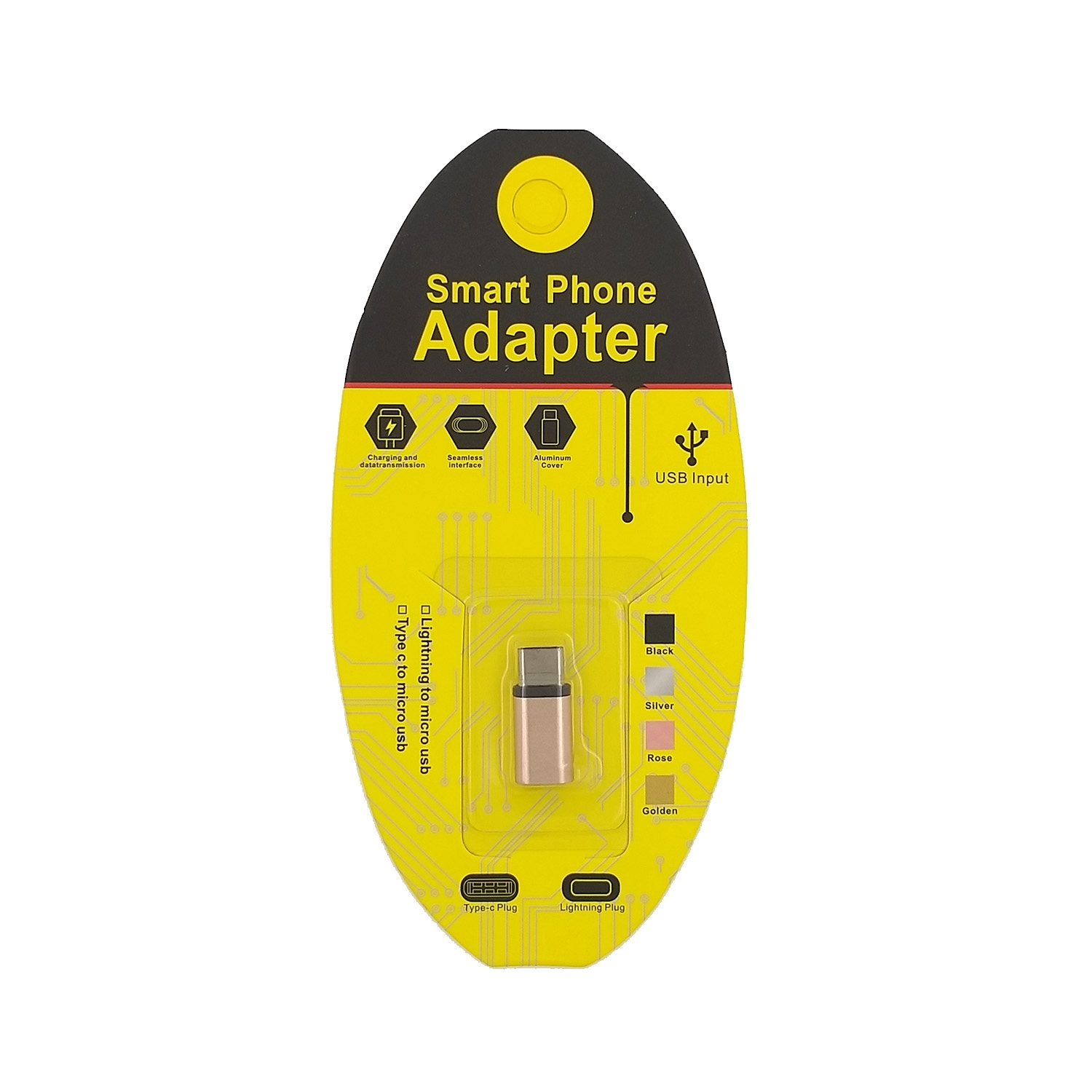 OEM Smart phone Adapter MicroUSB (Female) to Type-C (Male) - Χρώμα: Ροζ