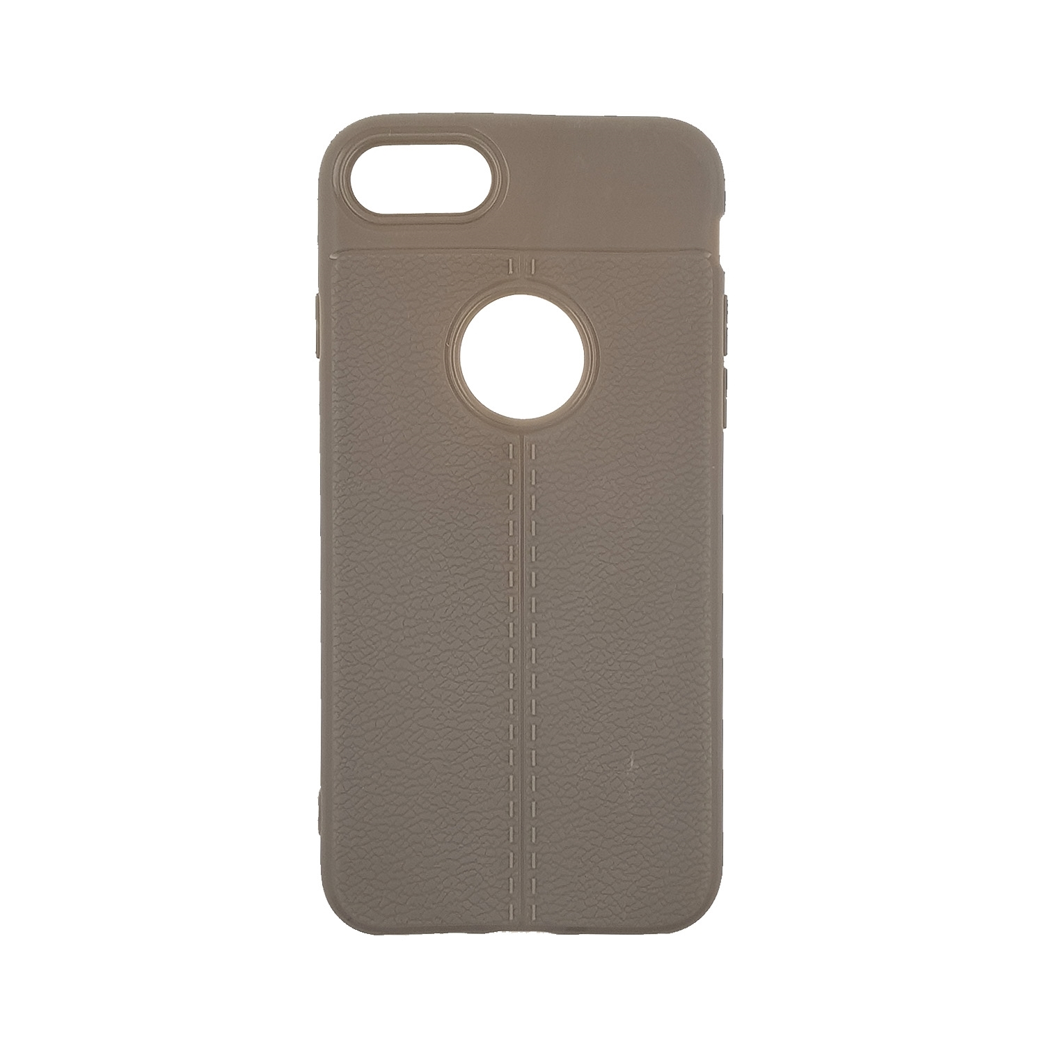 Θήκη Πλάτης Σιλικόνης Litchi για Apple iPhone 7/8 4.7 inches - Χρώμα: Γκρι