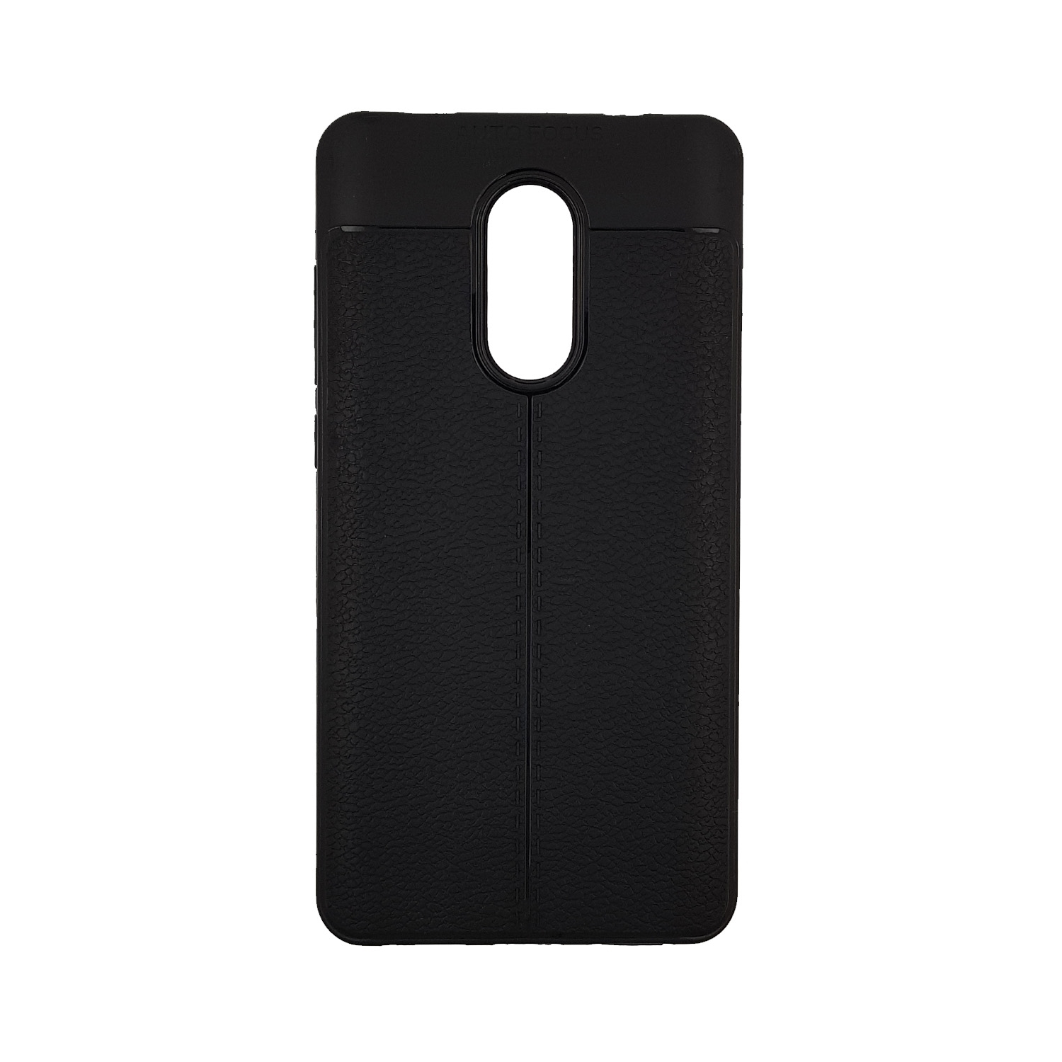 Θήκη Πλάτης Σιλικόνης Litchi για Xiaomi Redmi Note 4/Note 4X - Χρώμα: Μαύρο