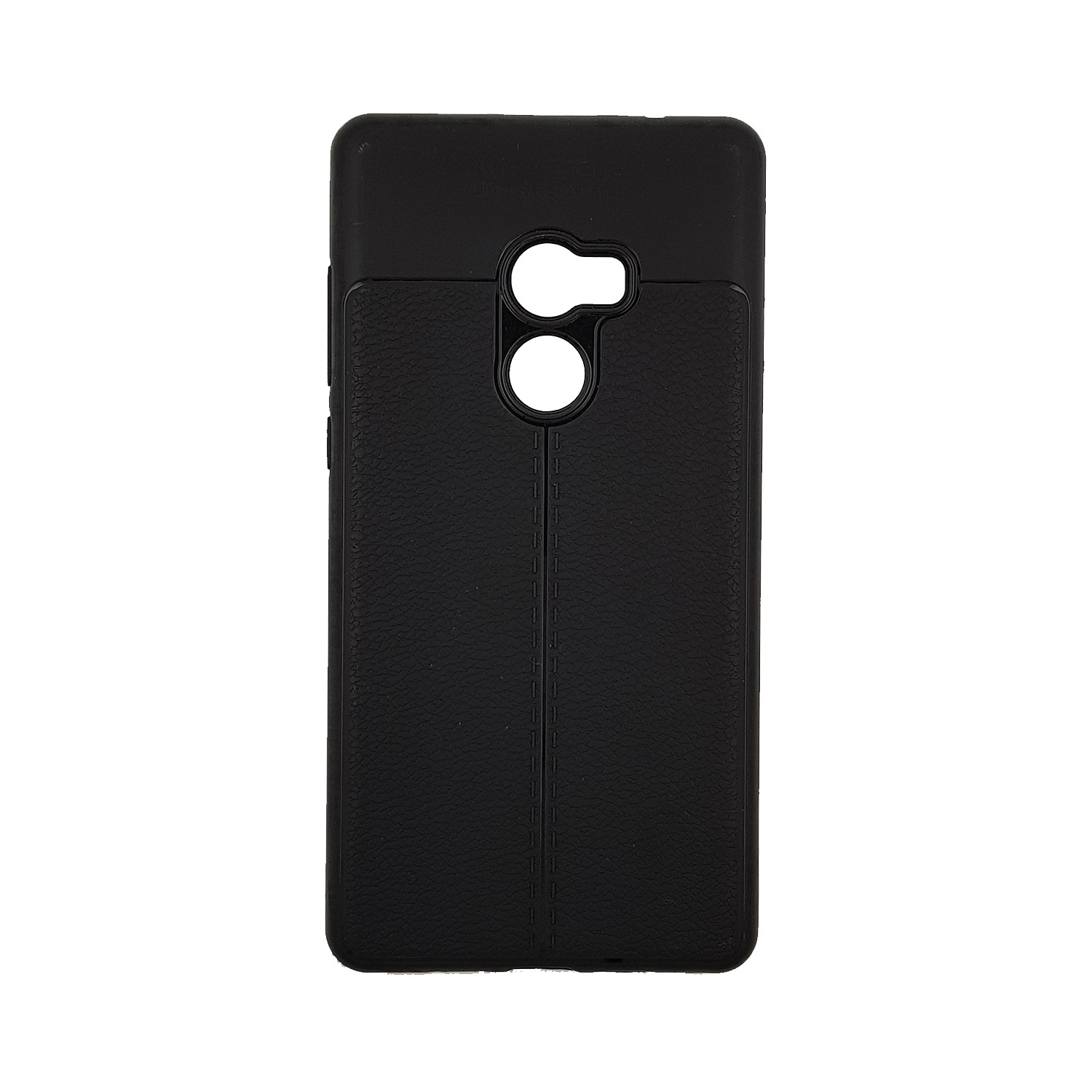 Θήκη Πλάτης Σιλικόνης Litchi για Xiaomi Mix 2 - Χρώμα: Μαύρο