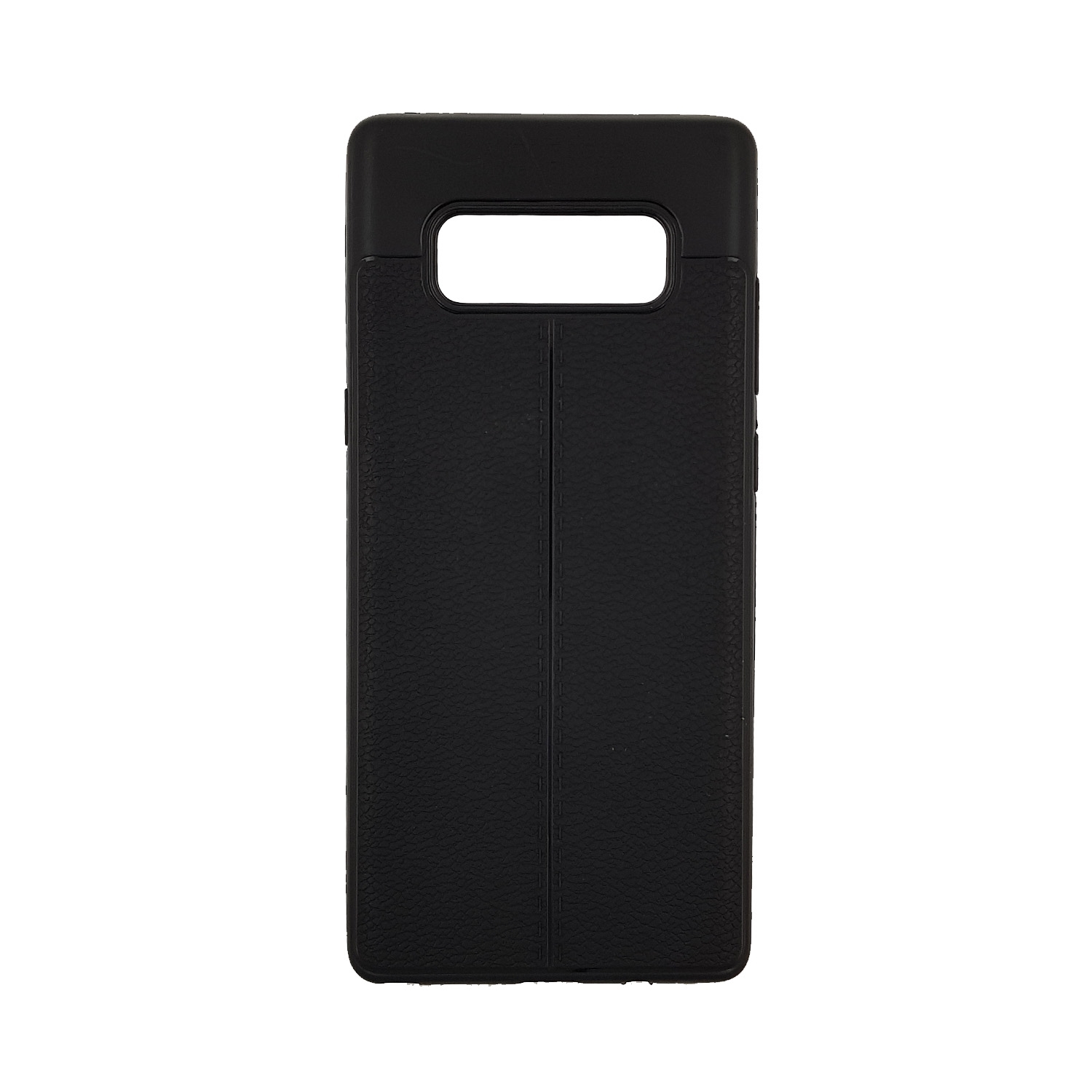 Θήκη Πλάτης Σιλικόνης Litchi για Samsung N950F Galaxy Note 8 - Χρώμα: Μαύρο