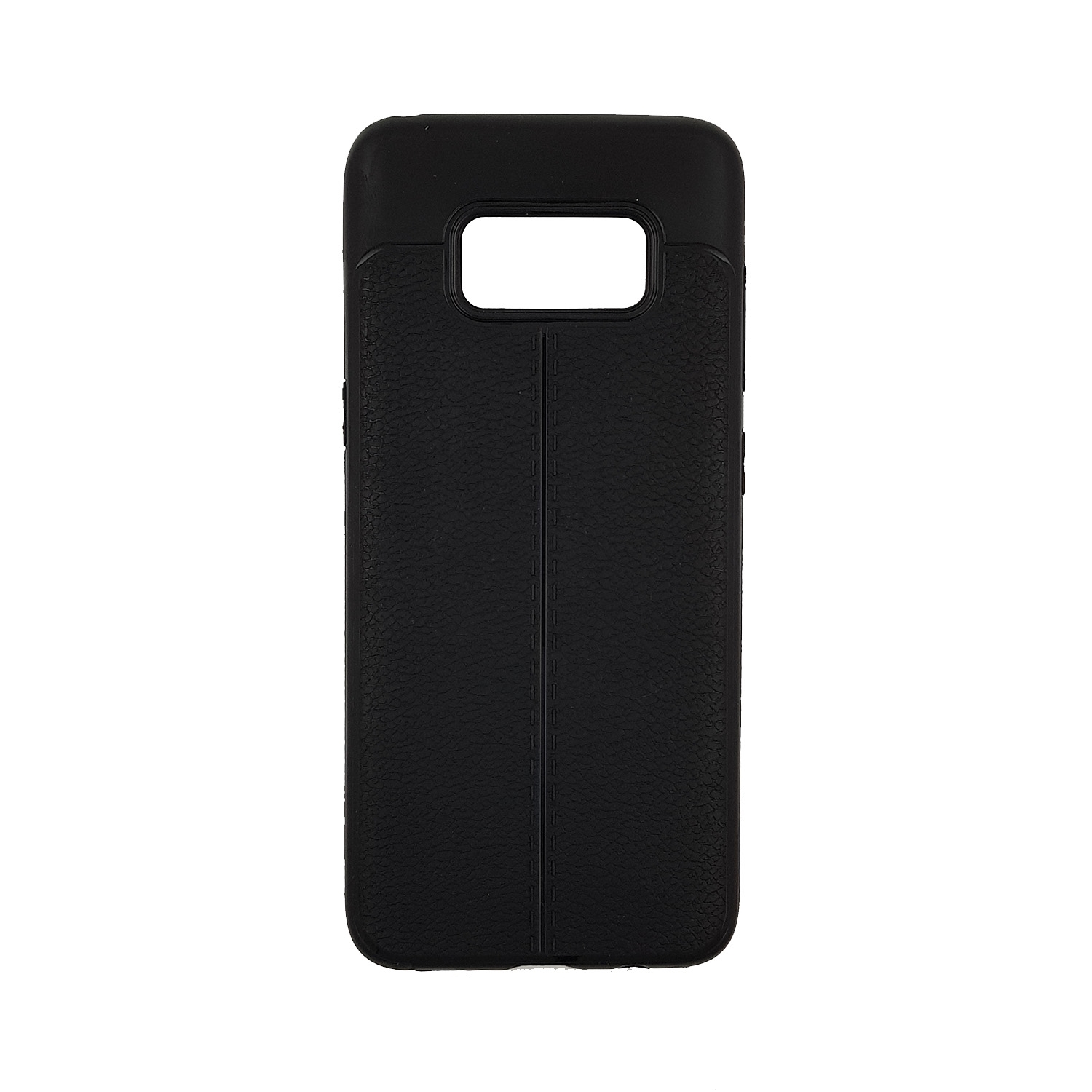 Θήκη Πλάτης Σιλικόνης Litchi για Samsung G950F Galaxy S8 - Χρώμα: Μαύρο