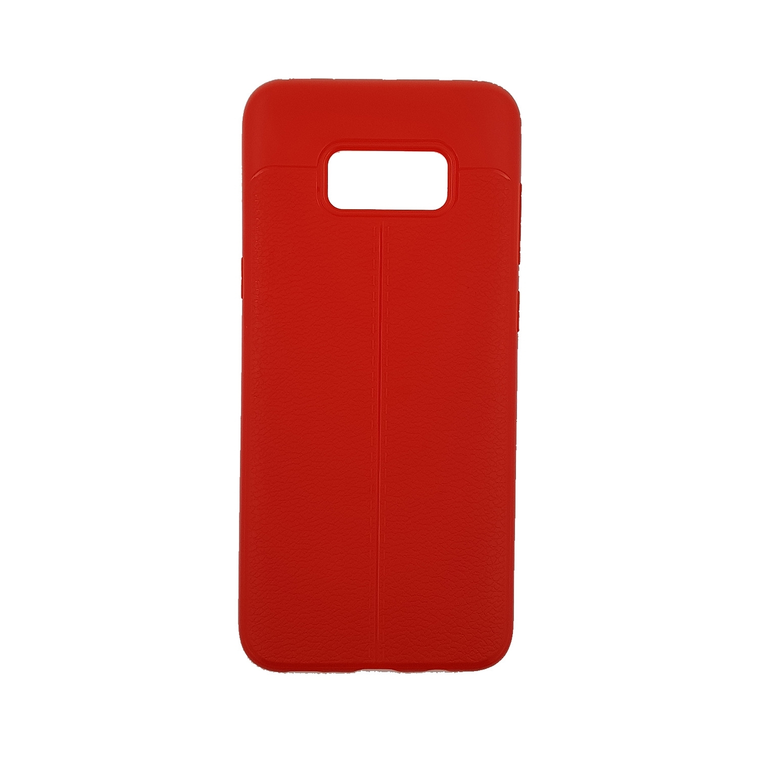 Θήκη Πλάτης Σιλικόνης Litchi για Samsung G955F Galaxy S8 Plus - Χρώμα: Κόκκινο