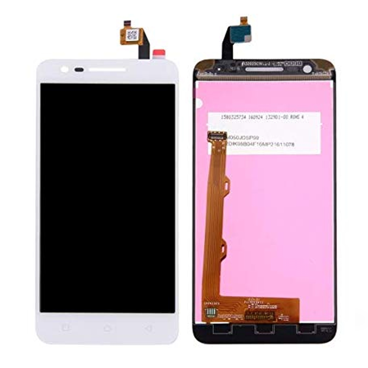 Οθόνη LCD με Μηχανισμό Αφής για Lenovo Vibe C2 K10A40 - Χρώμα: Λευκό
