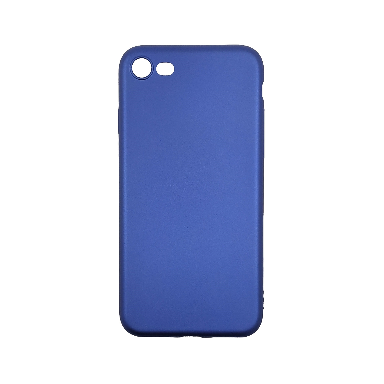 Θήκη Πλάτης Σιλικόνης για Apple iPhone 7 Plus/8 Plus 5.5 inches - Χρώμα: Μπλέ