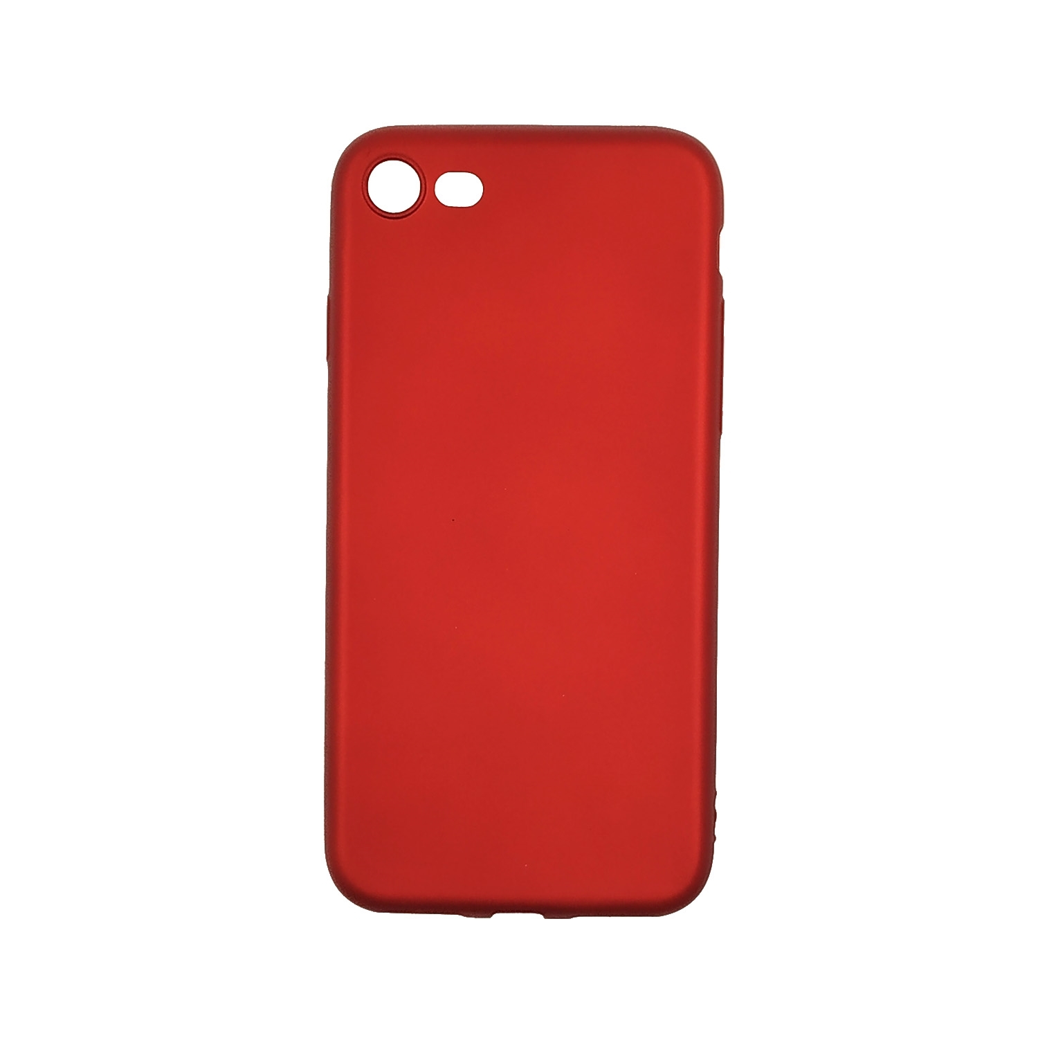 Θήκη Πλάτης Σιλικόνης για Apple iPhone 7 Plus/8 Plus 5.5 inches - Χρώμα: Κόκκινο