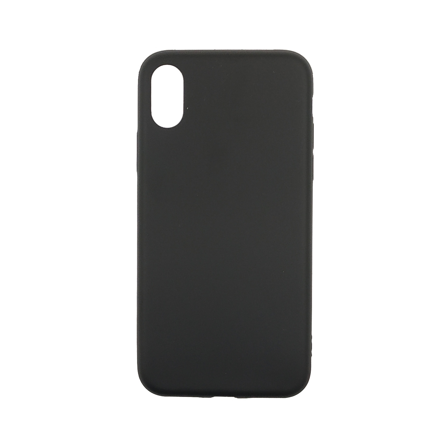 Θήκη Πλάτης Σιλικόνης για Apple iPhone X/Xs - Χρώμα: Μαύρο