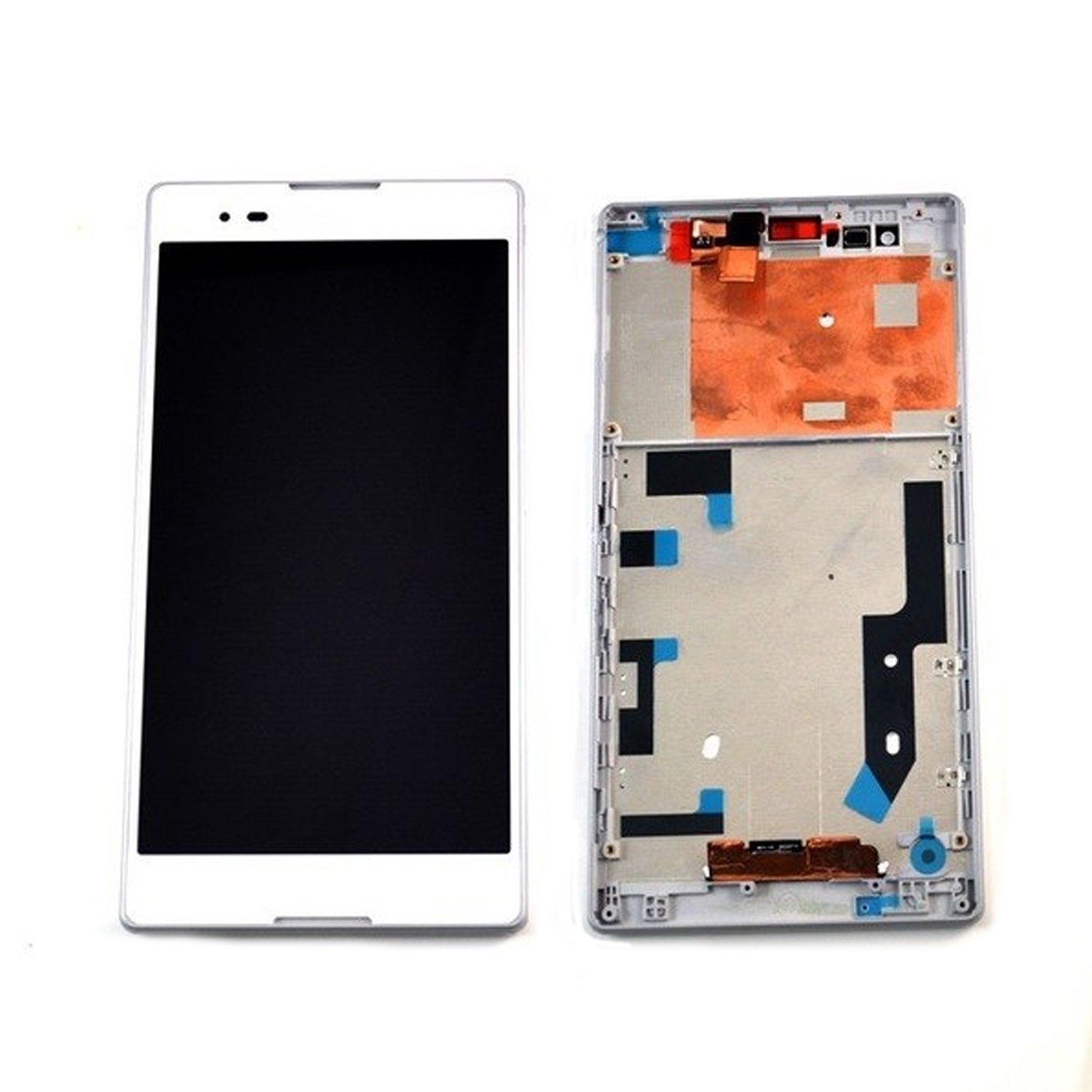 Οθόνη LCD με Μηχανισμό Αφής και Πλαίσιο για Sony Xperia T2 Ultra (D5303) - Χρώμα: Λευκό