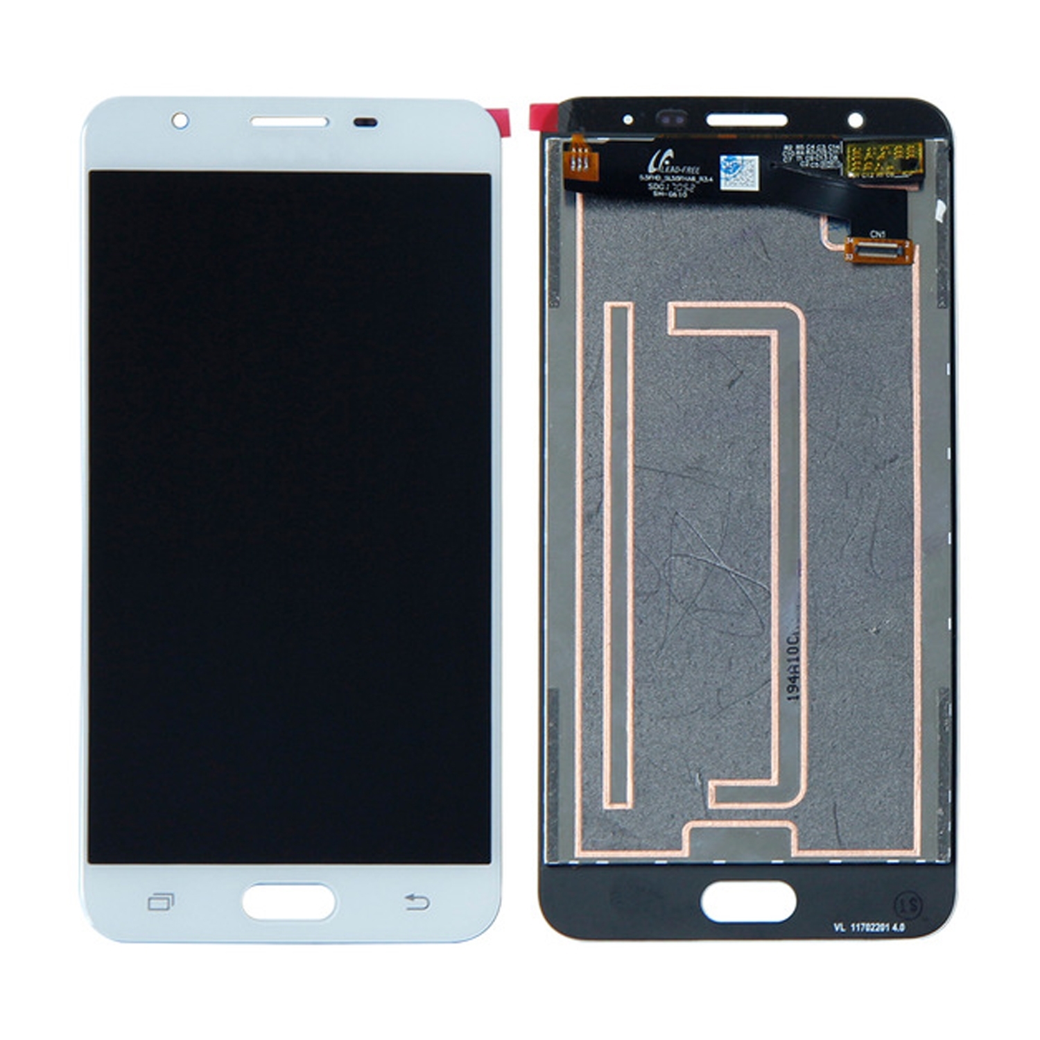 OEM Οθόνη LCD με Μηχανισμό Αφής Assembly για Samsung Galaxy J7 Prime G610F (OEM) - Χρώμα: Λευκό