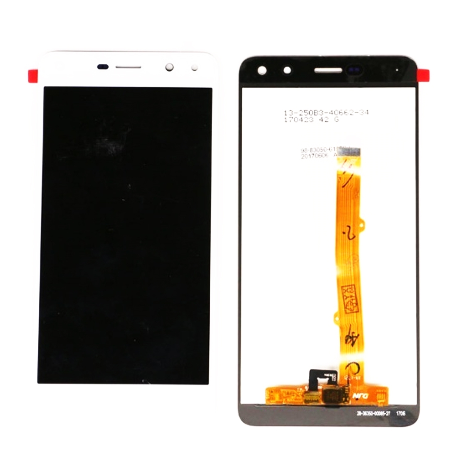 OEM Οθόνη LCD με Μηχανισμό Αφής για Huawei Y5 2017/ Y6 2017 - Χρώμα: Λευκό