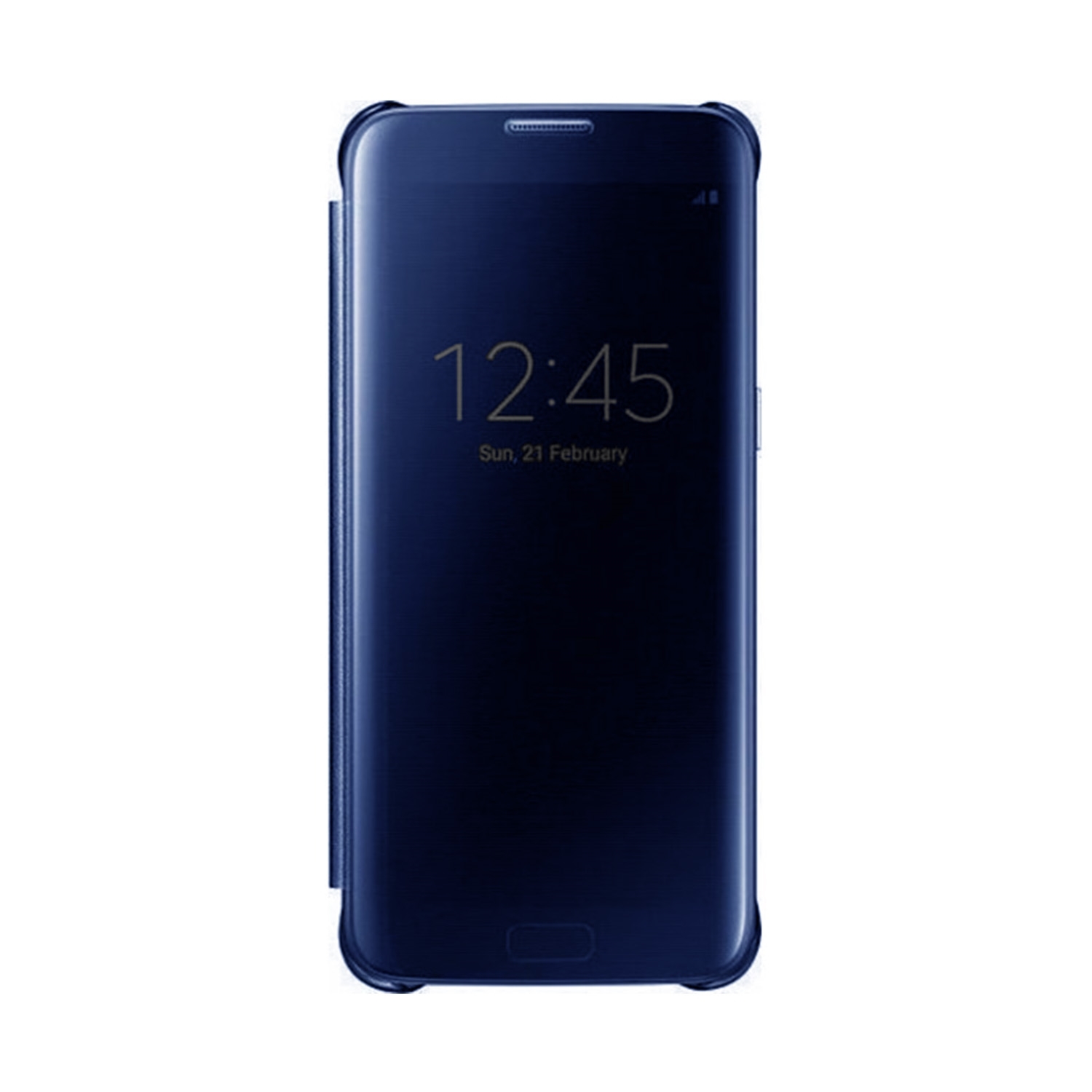 Θήκη Clear View για Samsung J730F Galaxy J7 2017 - Χρώμα: Μπλε