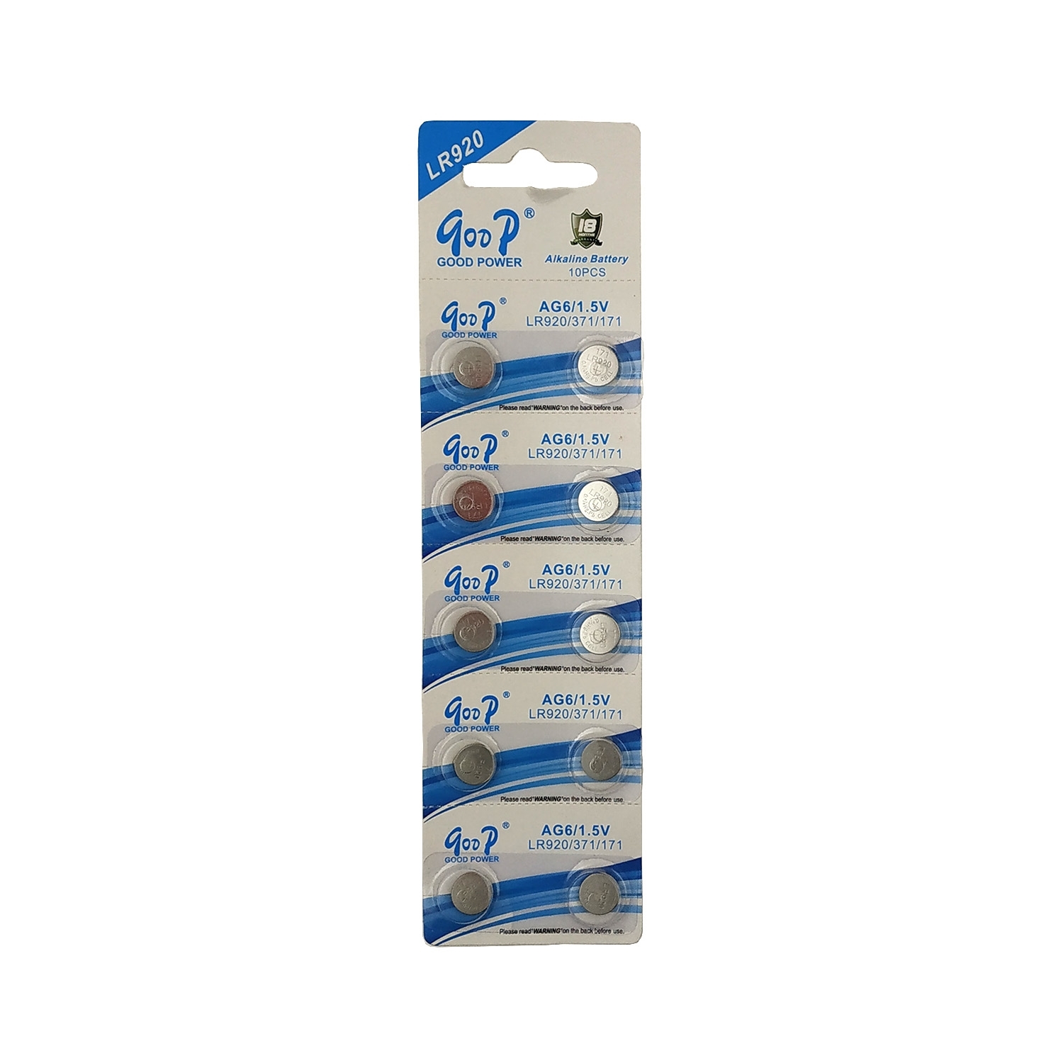 Μπαταρίες AG6/1.5V - LR920 (10 τμχ)