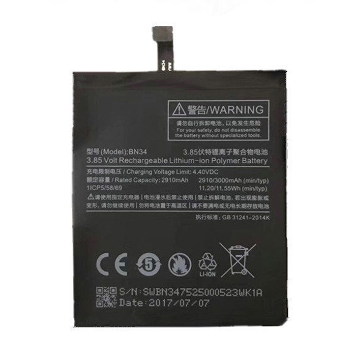 Μπαταρία BN34 για Redmi 5A - 3000 mAh