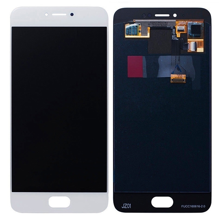 Οθόνη LCD με Μηχανισμό Αφής για Meizu Pro 6 - Χρώμα: Λευκό