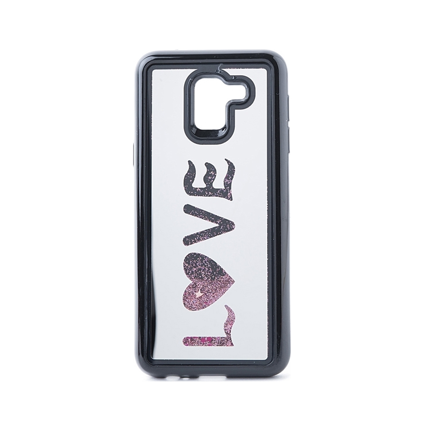 Θήκη Πλάτης Vennus Mirror Water Love για Samsung J600F Galaxy J6 2018 - Χρώμα: Ασημί