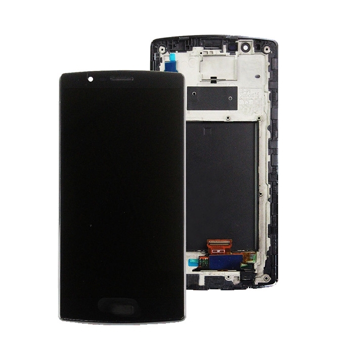 Οθόνη LCD με Μηχανισμό Αφής και Πλαίσιο για LG H815 G4 - Χρώμα: Μαύρο