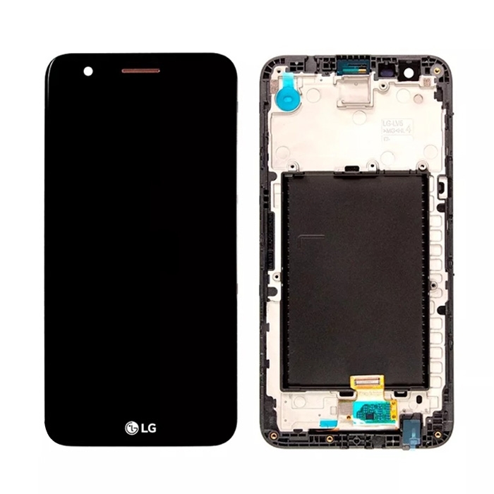 Οθόνη LCD με Μηχανισμό Αφής και Πλαίσιο για LG M250N K10 2017 - Χρώμα: Μαύρο