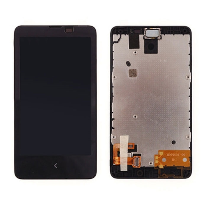 Οθόνη LCD με Μηχανισμό Αφής και Πλαίσιο για Nokia Lumia X RM-980 - Χρώμα: Μαύρο