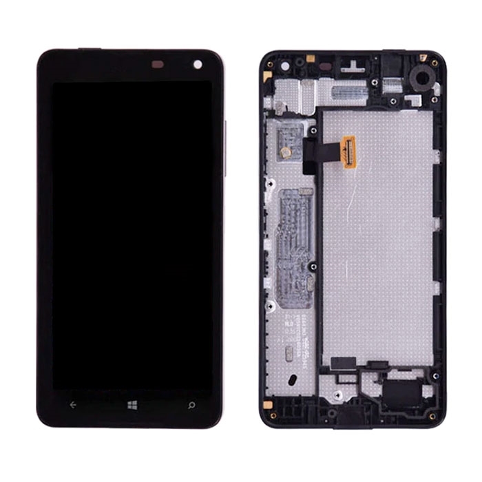 Refurbished OCG Οθόνη LCD με Μηχανισμό Αφής και Πλαίσιο για Nokia Lumia 650 - Χρώμα: Μαύρο