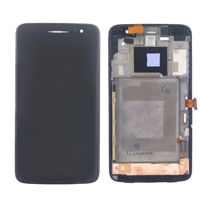 Οθόνη LCD με Μηχανισμό Αφής με Πλαίσιο για Alcatel One Touch Idol Scribe 8008 - Χρώμα: Μαύρο