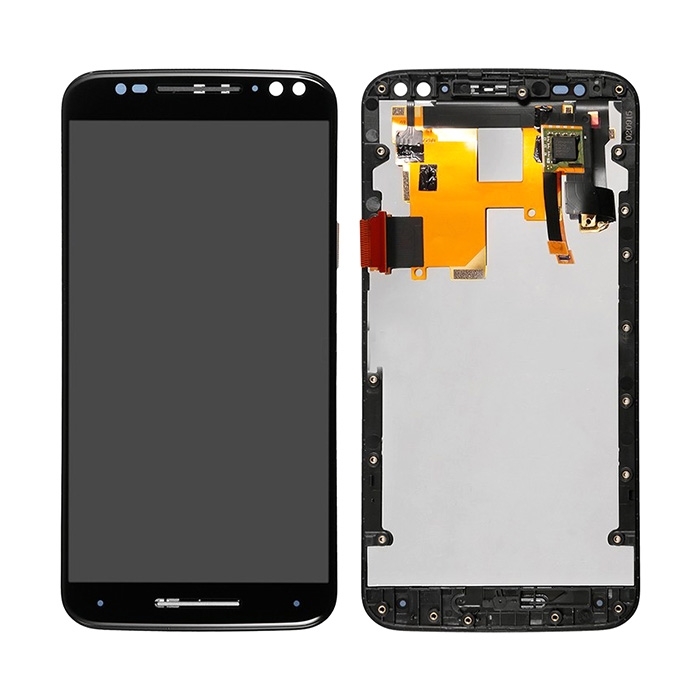 Οθόνη LCD με Μηχανισμό Αφής με Πλαίσιο για Motorola Moto X Style XT1572 / XT1575 - Χρώμα: Μαύρο