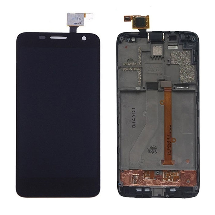 Οθόνη LCD με Μηχανισμό Αφής και Πλαίσιο για Alcatel One Touch Idol Mini 6012 - Χρώμα: Μαύρο